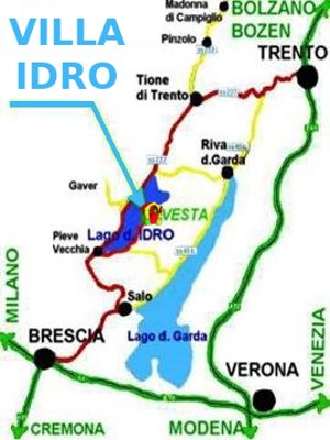 Location Villa Idro map